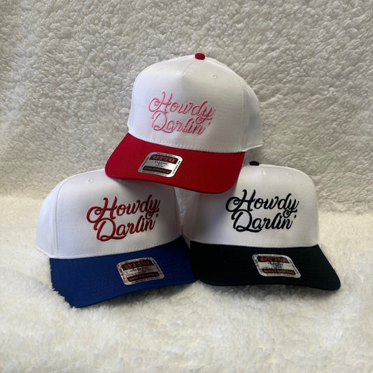 HOWDY DARLIN' cute embroidery trucker hat