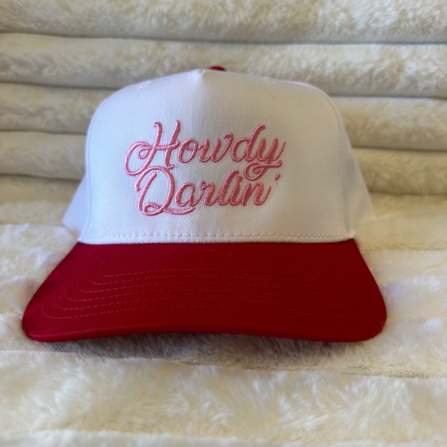 HOWDY DARLIN' cute embroidery trucker hat