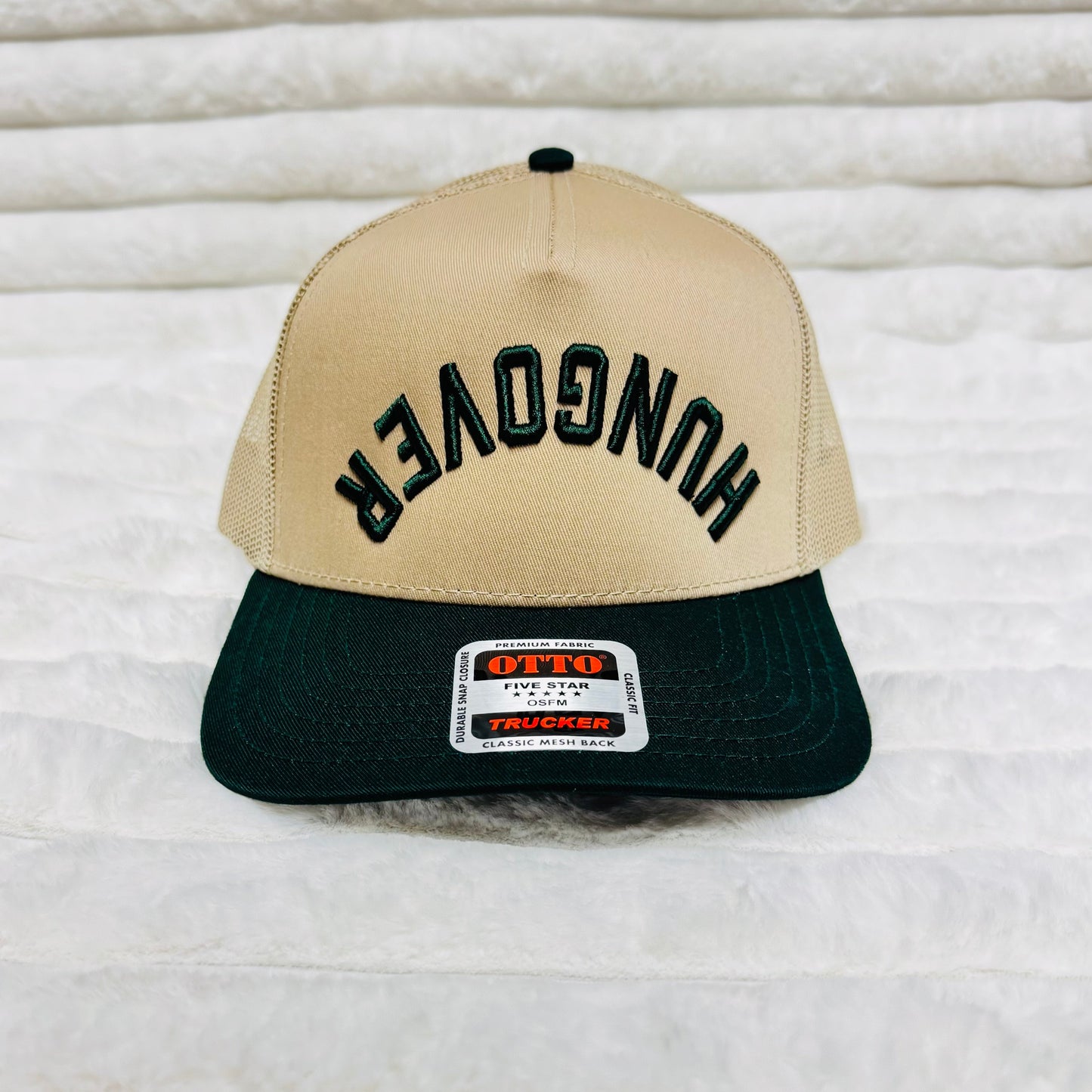 HUNGOVER upside down 3D embroidered trucker hat