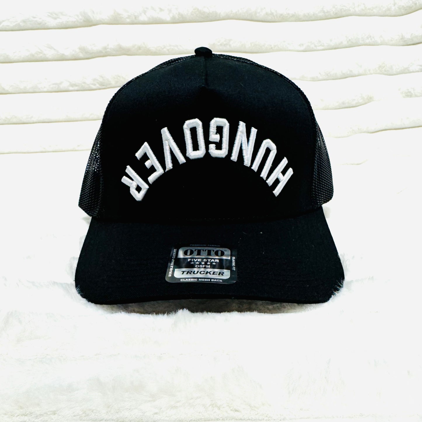 HUNGOVER upside down 3D embroidered trucker hat