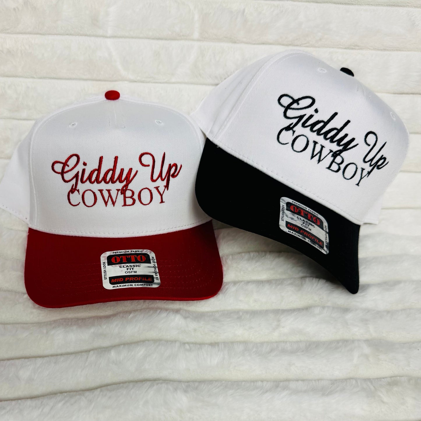 GIDDY UP COWBOY  3D Embroidered Trucker Hat