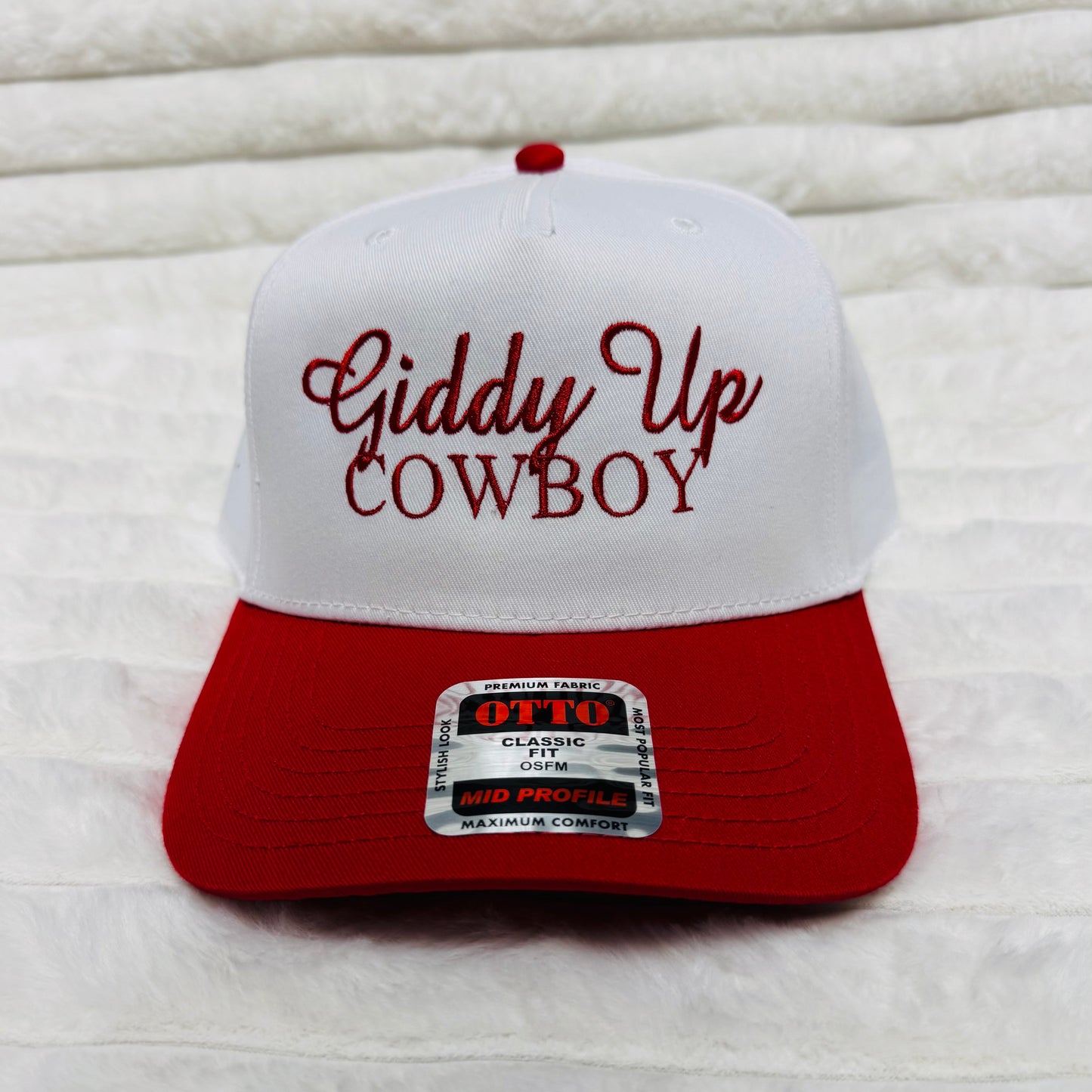 GIDDY UP COWBOY  3D Embroidered Trucker Hat