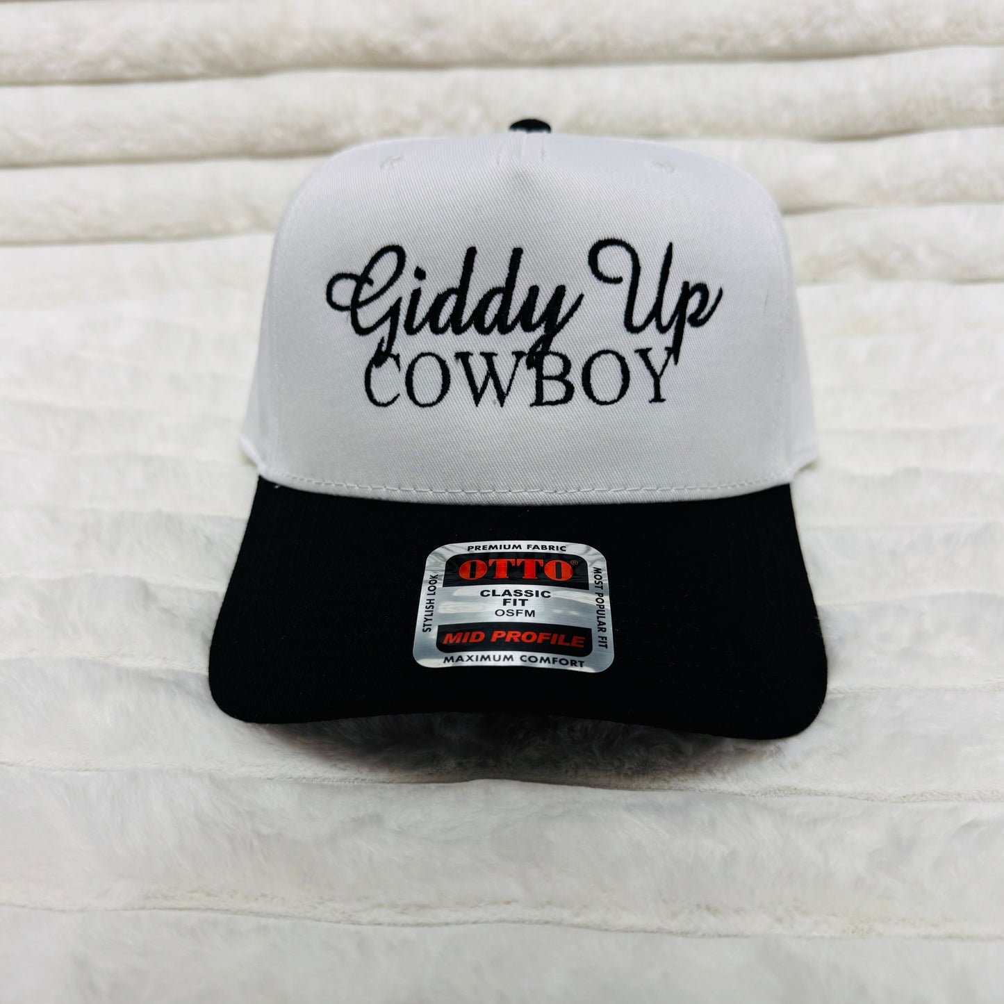 GIDDY UP COWBOY  3D Embroidered Trucker Hat