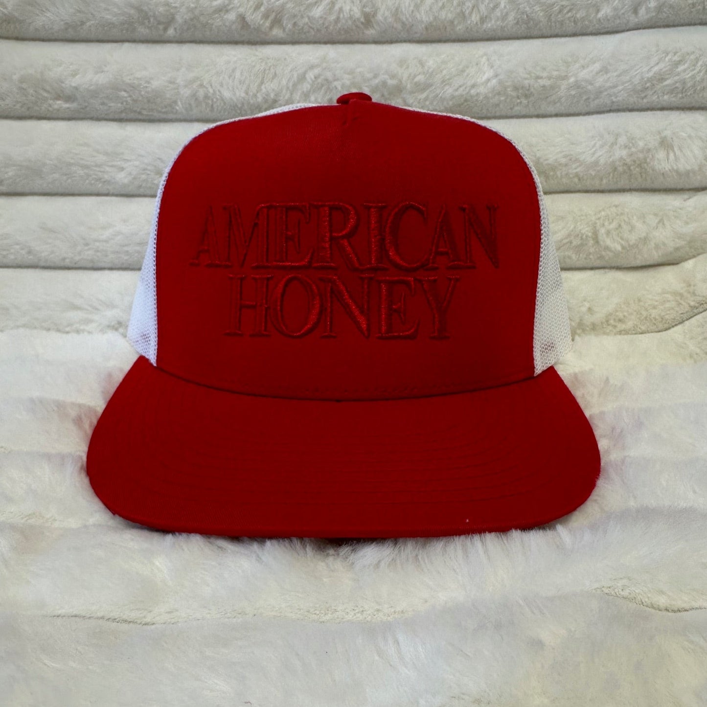 AMERICAN HONEY 3D Embroidered Trucker Cap